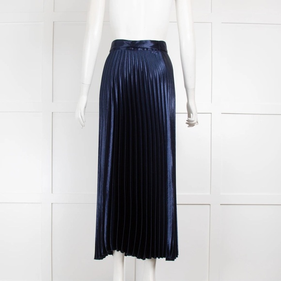 NWT Sandro Paris satin pleated maxi skirt - Picture 1 of 8